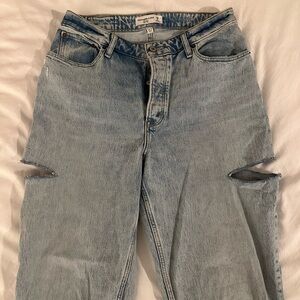 Curve Love Abercrombie Straight Leg Jeans